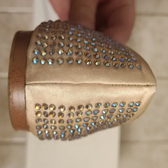 Steve Madden Rhinestone Flats (Very low heel) I-Dreemy Blush Mult Size 9.5 - Picture 7 of 16